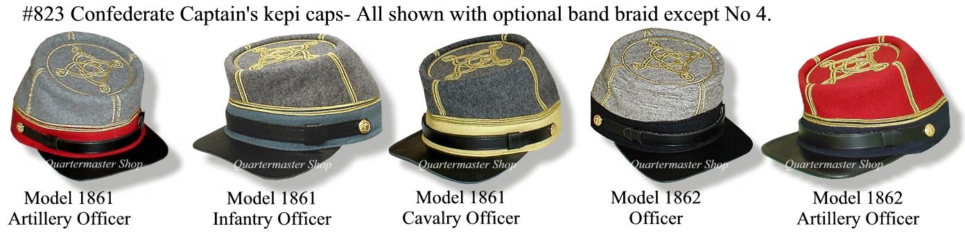 Details about   Civil War Cavalry Yellow  Generals 4 rows Gold Braids Leather Peak  Kepi 