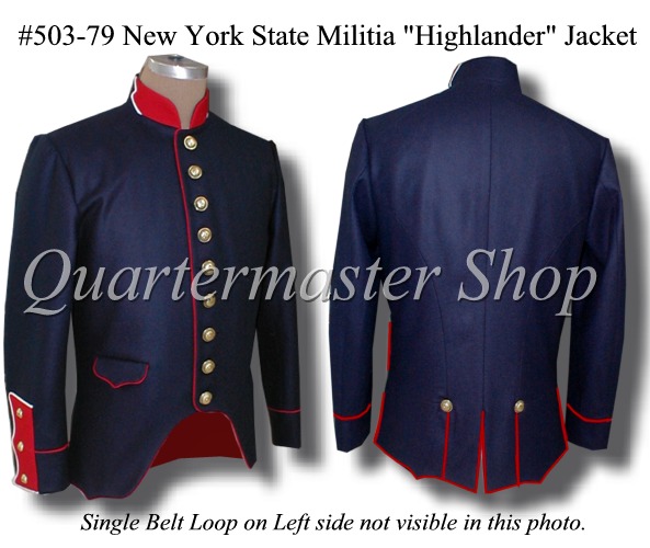 Quartermaster Shop's Civil War Enlisted 79th New York Highlander Shelljacket